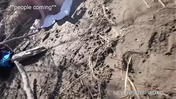 white wife fucks big black cock at the beach almost caught cuckolding husband