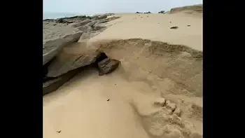 Público real na praia com direito a anal