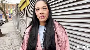 PutaLocura - Preciosidad colombiana Katha Dawsoon convencida en la calle para follar con Torbe
