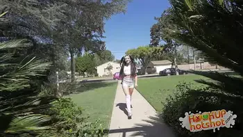 HookUpHotShot - Camel Toed Coed Mandy Muse Does Anal On 1st Date!