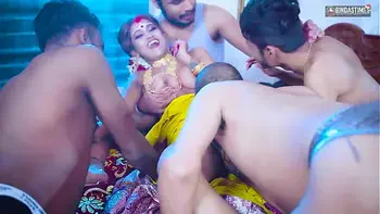 GangBang Suhagarat - Besi Indian Wife Very 1st Suhagarat with Four Husband ( Full Movie )