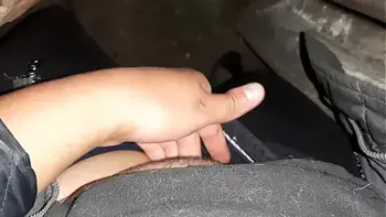 I caught my neighbor masturbating in the toilet on the street and I joined her - Lesbian Illusion Girls