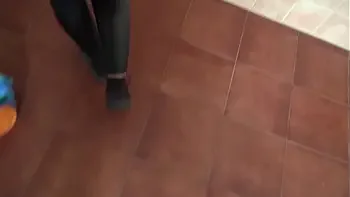 real stepmother shows hairy pussy to horny stepson after he keeps begging