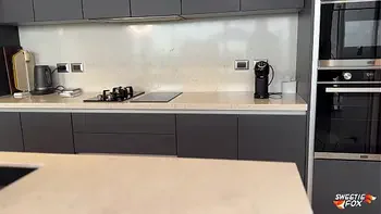 Blonde Barista in Shorts Offered to Rough Fuck Her Hot Holes Instead of Coffee POV