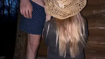 Public sex at the barn with a pregnant stranger