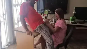 Playing with his cock