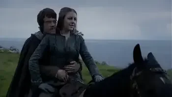 Yara Greyjoy hot moments game of thrones Gemma Whelan and Indira Varma.