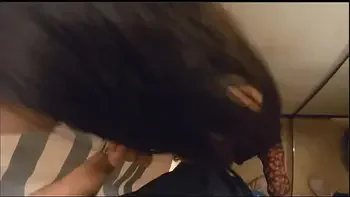 Absolute HOT light skinned black chick gets bent over in a public changing room (set to the perfect music)