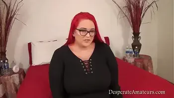 Casting Gem Desperate Amateurs big tits glasses babe
