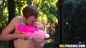 Horny stepsons use stepmom like a toy