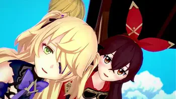 Genshin Impact - Two Archer Girls [3D Hentai, 4K, 60FPS, Uncensored]