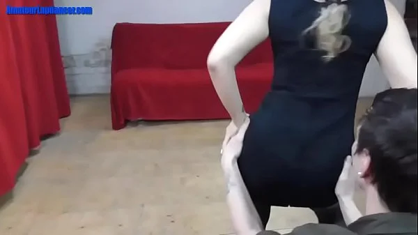 Mature whore dances for a cock