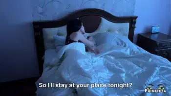 Stepmom and StepSon Share Bed. ThroatPie