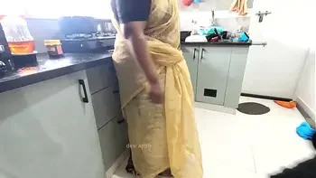 Tamil maid got fucked in kitchen
