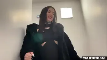 The French Gothic Comes Back To Get Fucked In The Hallway Of The Building !!!