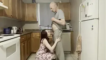 step dad catches step daughter out late drinking, he wont tell step mom if she lets him use her ass, pussy and mouth.