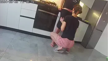 Real cheating. Wife fucks a neighbor in the kitchen.