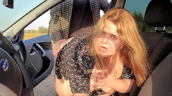 Cuckold husband gave his chubby wife to a border guard to fuck her ass and pussy hard and cum on her big tits