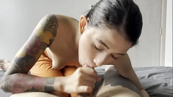 Blowjob from coworker and cum in the mouth