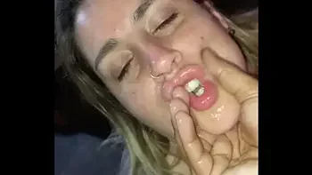 Fat slut blonde deep mouth and ass bug
