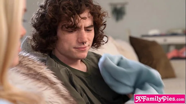 Teen stepsis Athena Fleurs and stepbro keep each other warm