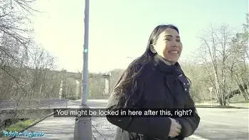 Public Agent Asian Alina Crystall fucked in abandoned building