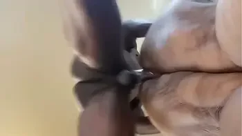 Real Amateur Petite Ebony Creamy MILF PUSSY Fuck and a BBC Blowjob Short Clip