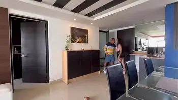 Surprise! I tricked my husband and he fucks my naughty bestfriend , English caption