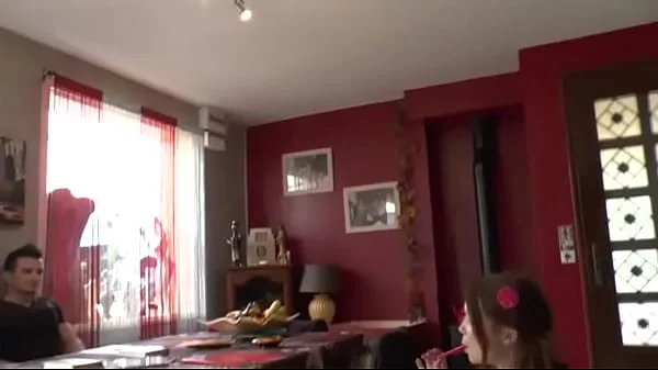 Pretty young brunette teenie student gets hard double teamed and her body cum covered by classmates