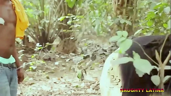 BBW BIG BOOBS AFRICAN CHEATING WIFE FUCK VILLAGE FARMER IN THE BUSH - 4K HAEDCORE DOGGY SEX STYLE