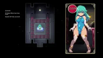 Mage Kanades Futanari Dungeon Quest [ Hentai Game PornPlay ] Ep.3 latex slime suit is pumping her tiny futa cock