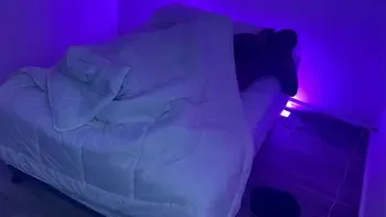 Behind the scenes. Stepmom shares bed and fucks stepson