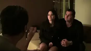 Busty amateur teen gets banged in threesome