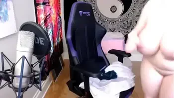 Blonde girl with monster tits