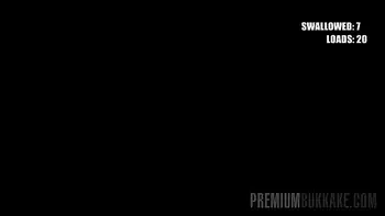 PremiumBukkake - Kate Rich swallows 44 big loads in gangbang bukkake