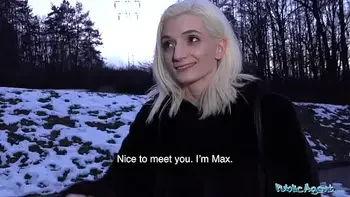 Public Agent Pretty skinny student receives facial in cheap Czech hotel