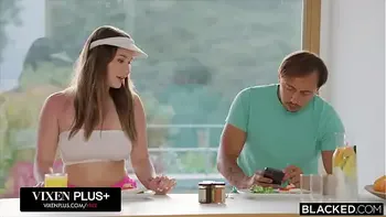 BLACKED Curvy Natural Babe Amalia Davis Sneaks Away To Fuck Her BBC Crush