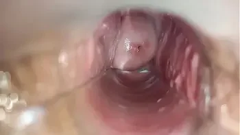 orgasm inside the vagina close-up
