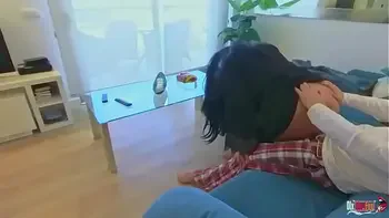 Stepmother Accidentally Sat on Stepson's Cock with Her Naked Pussy