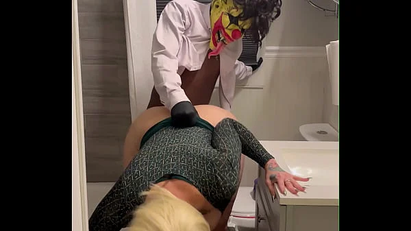 White Milf Alexis Andrews Getting Her Pussy Pounded Out In Gibby The Clown's bathroom