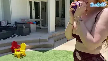 The Big Booty MILF Cheats On Husband With Step-Son And His Huge White Cock