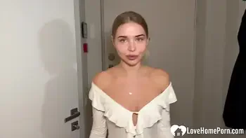 Angry Neighbor Knocks Over Noise, Gets Her Cunt Fucked Raw