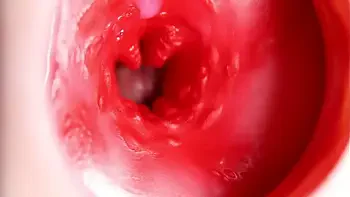 This beautiful pussy is pulsating and squeezing my cock! Camera inside the hole!