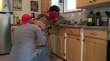 Turkish stepmom is SHOCKED when her stepson licks his own cum out of her pussy