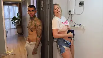 Stepson creampies his stepmom with tight pussy and big ass - Monique Fuentes