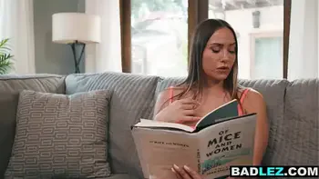 Curvy big ass MILF rails big boobs nudist roommate with a strapon