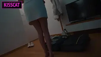 Step son can't rest at couch, so watch on step mom masturbation and fuck her later in share bed