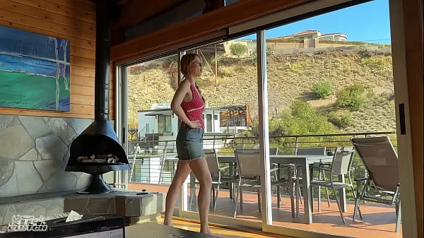 fucking my nerdy coworker at my boss's house