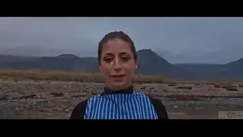 Beautiful Italian babe Silvia Soprano dominated roughly on the beach in Norway in a cinematic adventure, with hard slapping, spitting, and kinky play