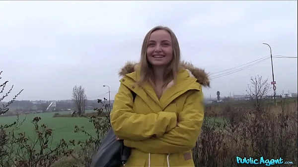 Public Agent - Petite blonde college girl with big ass gets sweaty and pink as she cums on my cock